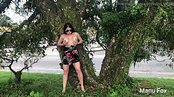 Manu fox on train track