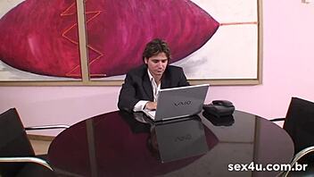 Don Picone Casting: Testing The Cute Gaucha Diana In The Office