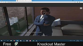 this master knocks out his slave with domination