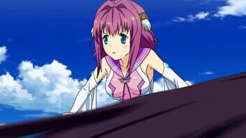 Fan service in anime hentai with big tits and ass