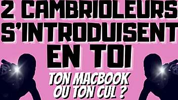 The burglars say, 'We're taking you in double penetration'