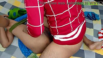 Brother-in-law massages wife's big ass!