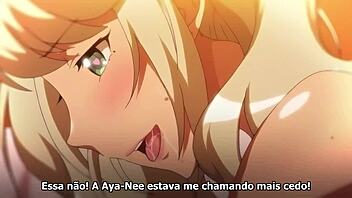 hentai ecchi with onee-chan squeezing