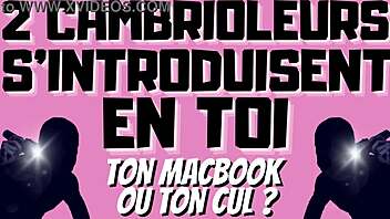 The burglars say, 'We're taking you in double penetration'