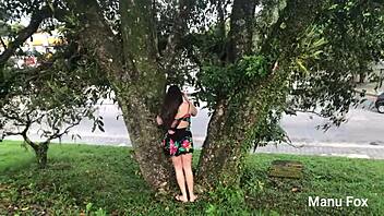 Manu fox on train track