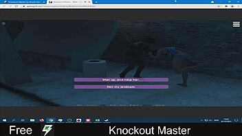 this master knocks out his slave with domination