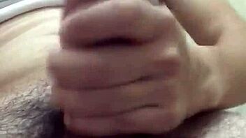 Rich amateur masturbates with big cock