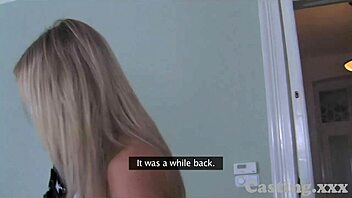 casting hd fashion model gets creampie on sofa?