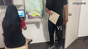 Hot job interview spirals into chaos with gorgeous girl