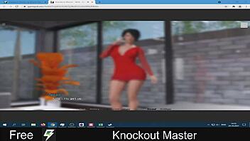 this master knocks out his slave with domination