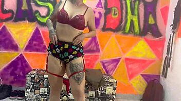 Sexy Punk Girl Sits And Bounces Deep On Cock In Outdoor Public Setting