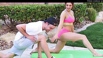 Leah's intense workout leads to a wild anal fuck