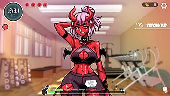 Lewd Gym: Succubus Blowjob On First Day!