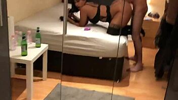 Big ass latina sucks off asian in this homemade scene 😍