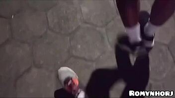 Well-endowed man walks in Rio, fucks stranger without condom, cums inside