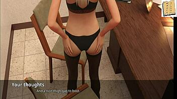 sexy blonde cheerleader brings fun to office in wvm 46