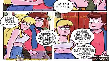 dipper's outdoor cabin gangbang orgy