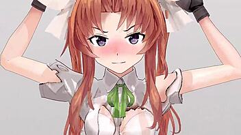 艦これの陽炎が蒸し暑いアニメアクションで