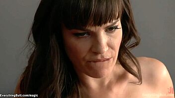 I the brunette fucks the blonde lesbians ass with anal and rimjob