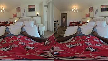 Hot wife Rio Blaze rides Shaundam's BBC in 3D