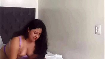 Latina rides big cock in swimsuit