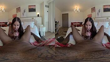 Hot wife Rio Blaze rides Shaundam's BBC in 3D