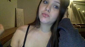 Young Chubby MILF With Big Tits Flaunts Her Curves Seductively.