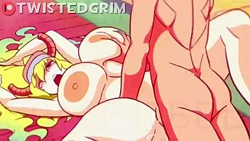 Lucoa's Big Tits in Monster Cock Animation