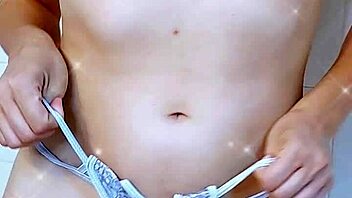 Step sister bathing in the shower, looking wet and sexy.