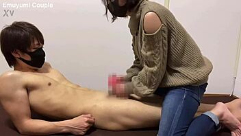 ドm彼氏をオナホで射精管理！何回もイクのを寸止めされパンパンになったチンポから大量ザーメン