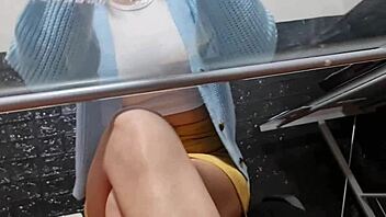 english student at university without panties