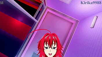 rias gremory and xenovia have intense sex in highschool dxd hentai