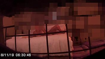 Stepson catches real stepmom on hidden cam climaxing