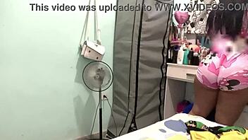 Secretly filmed behind: Voluptuous Latina neighbor's enticing ass