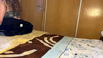 fat curvy cuckold watches cheating blowjob group on shaved pussy tits.