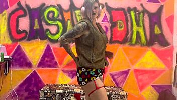 Sexy Punk Girl Sits And Bounces Deep On Cock In Outdoor Public Setting