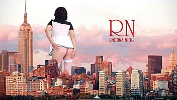 Giant Lady Strolls City Without Panties in Shocking Tall Maid Show