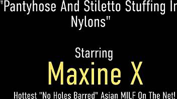 Hosed Asian MILF Maxine X Fucks Cambodian Cunt with Heels!