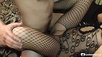 My girlfriend bends over for my thick hard cock