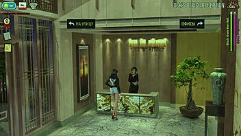 girl licks secretary's ass in fashion business game