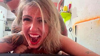 Our girl experiences intense sex, feeling it all the way in and nearly reaching orgasm