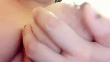 Stepmother's sensual fingering and masturbation in homemade video