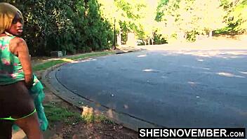 after breakup, blonde sucks stranger's cock publicly for attention