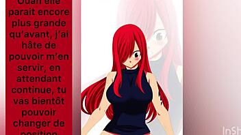 Erza Gives Jerk Off Instructions for Cum Eating?