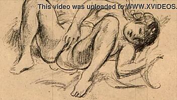 Classic sensual drawings from an erotic illustrator