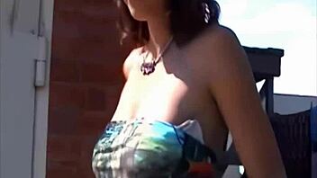 Beautiful 18-Year-Old Tamara Undresses Topless in Striptease