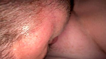 Guy eats girlfriend's pussy, making her cum twice while sucking every drop