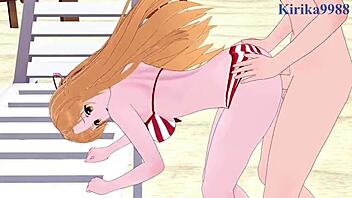 asuna yuuki and sinon shino asada, ready for intense 3d cartoon hentai sex?