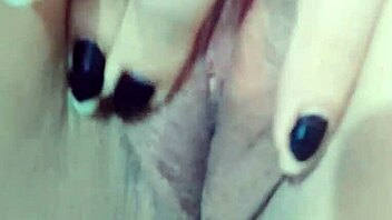 Stepmother's sensual fingering and masturbation in homemade video