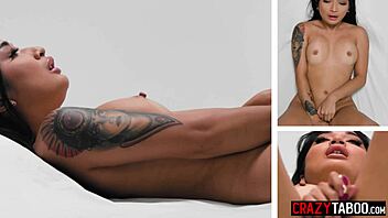 Small Tits Asian Avery Black Masturbates After Steamy Interview